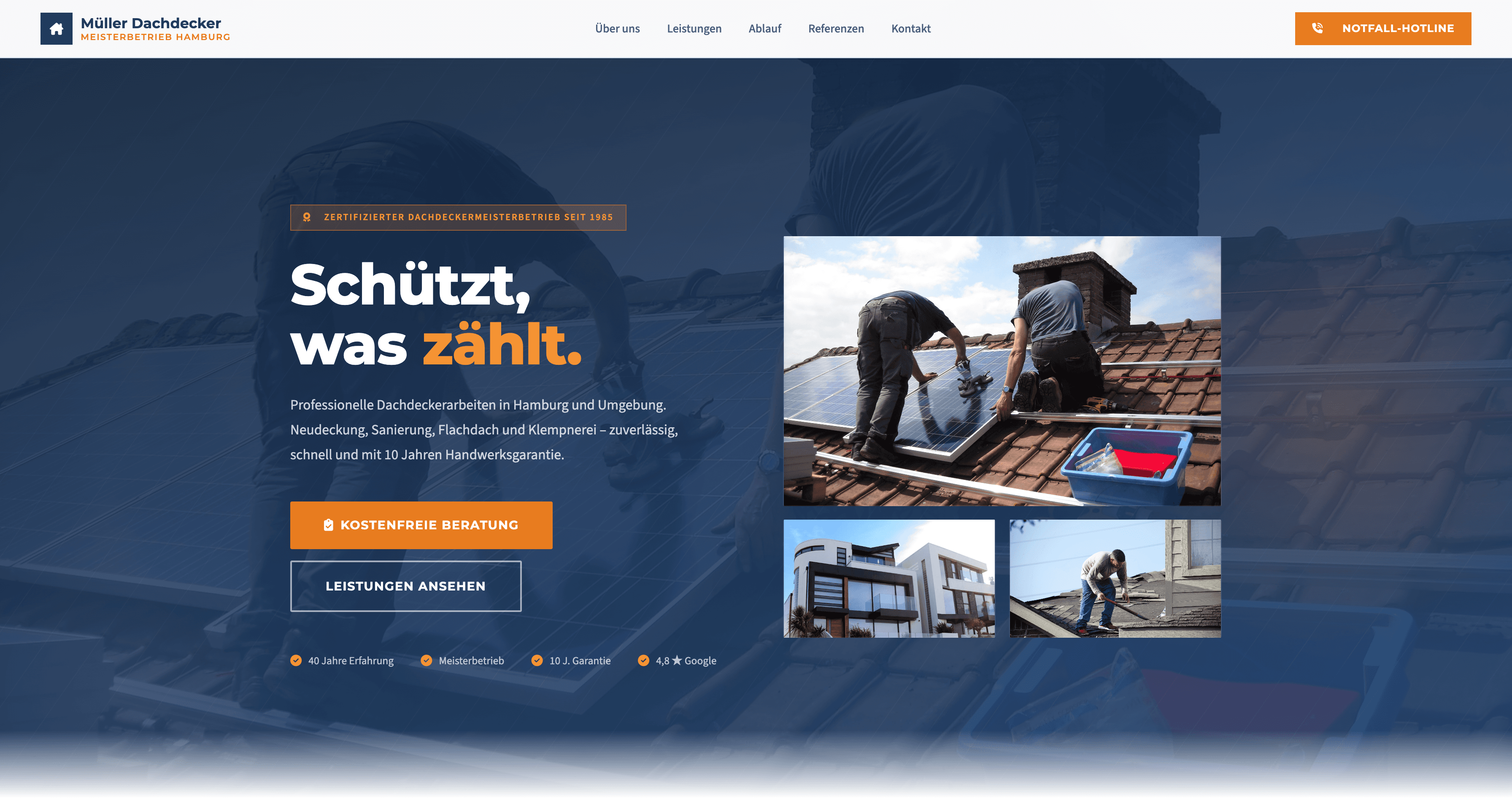 Konzept Müller Dachdeckermeister